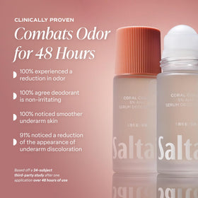 Close-up of Saltair Serum Deodorant texture