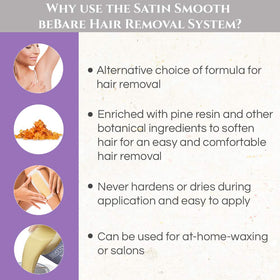 Close-up of SATIN SMOOTH beBare Hair Removal wax