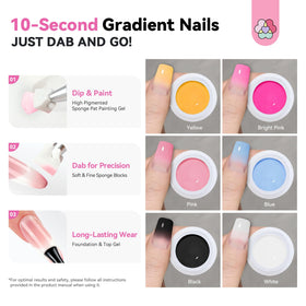 Close-up of SAVILAND gel nail polish colours