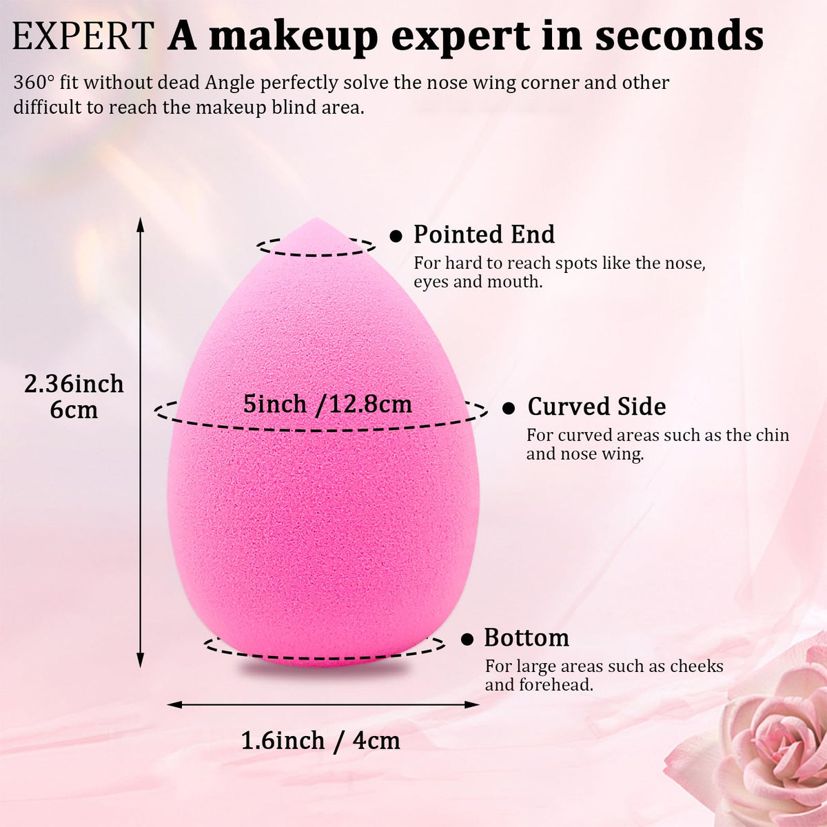 Close-up of Scartink makeup sponge showing texture