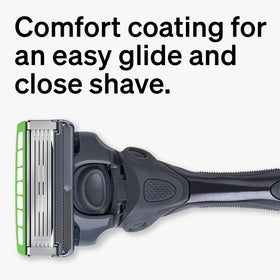 Close-up of Schick Hydro blade with comfort coating