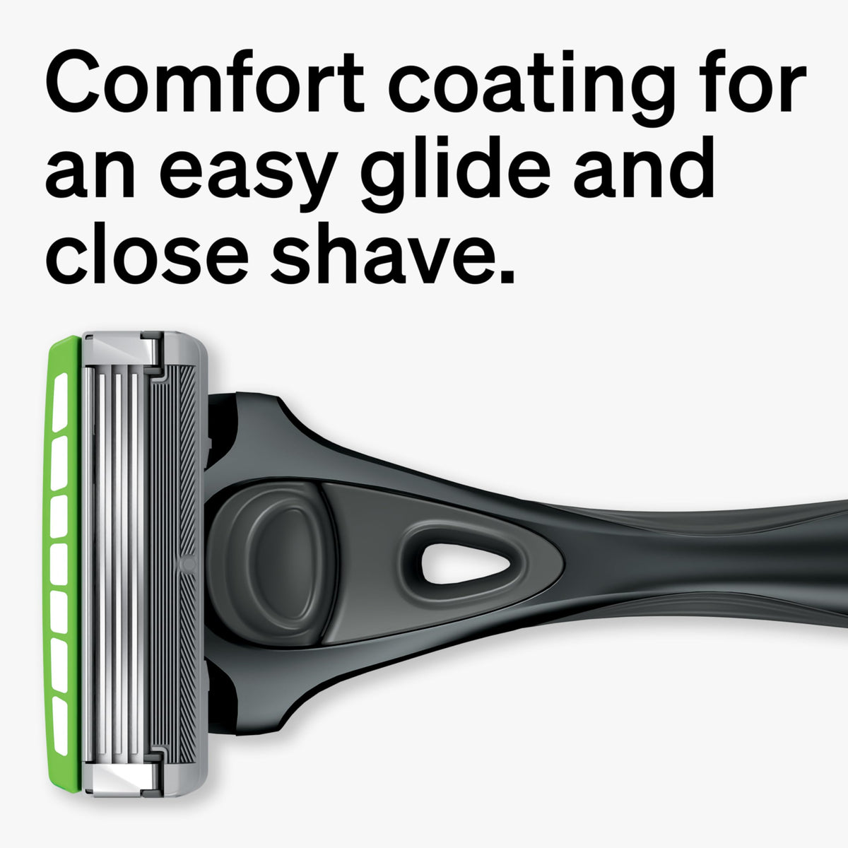 Close-up of Schick Hydro Ultra Sensitive Razor Blade with gel pools