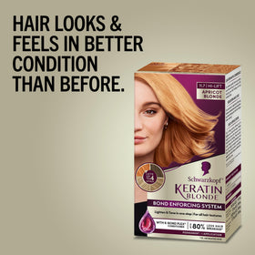 Close-up of Schwarzkopf Keratin Blonde Hair Dye colour cream