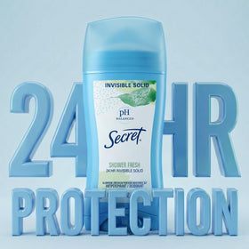 Close-up of Secret Antiperspirant Deodorant ingredients