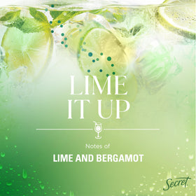 Close-up of Secret Antiperspirant Deodorant Lime It Up stick