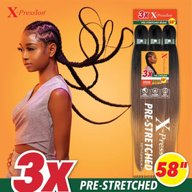 Close-up of Sensationnel Braids XPRESSION 3X texture