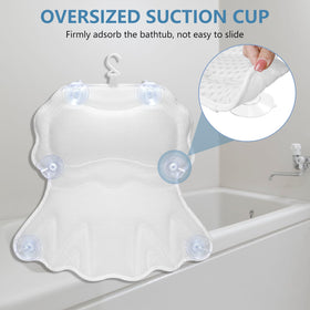 Close-up of SetSail Bath Pillow's 4D Air Mesh fabric