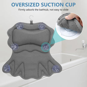 Close-up of SetSail Bath Pillow showing 4D air mesh fabric