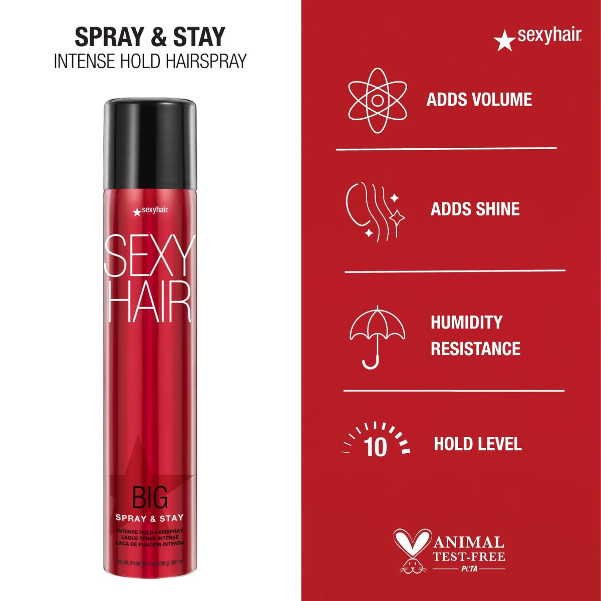 Close-up of SexyHair Big Spray & Stay Hairspray nozzle