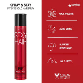 Close-up of SexyHair Big Spray & Stay Hairspray nozzle