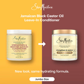 Close-up of SheaMoisture Leave In Conditioner ingredients list