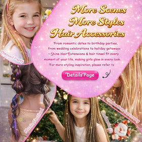 Close-up of shiny fairy hair strands in Rootoo kit