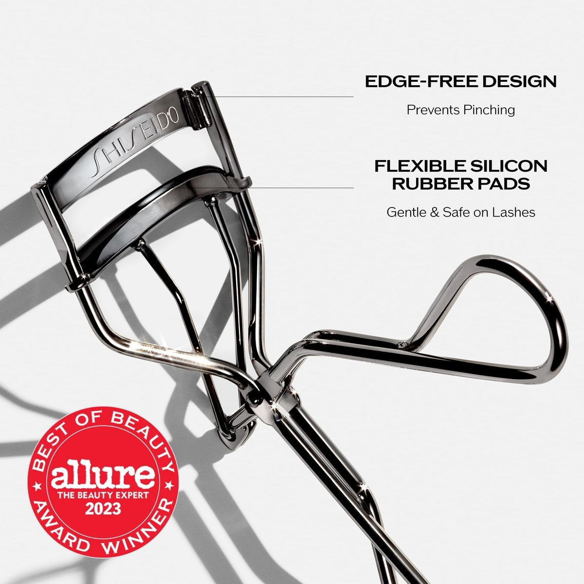 Close-up of Shiseido Eyelash Curler silicone pad
