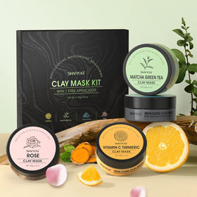 Close-up of SHVYOG Green Tea Clay Mask texture