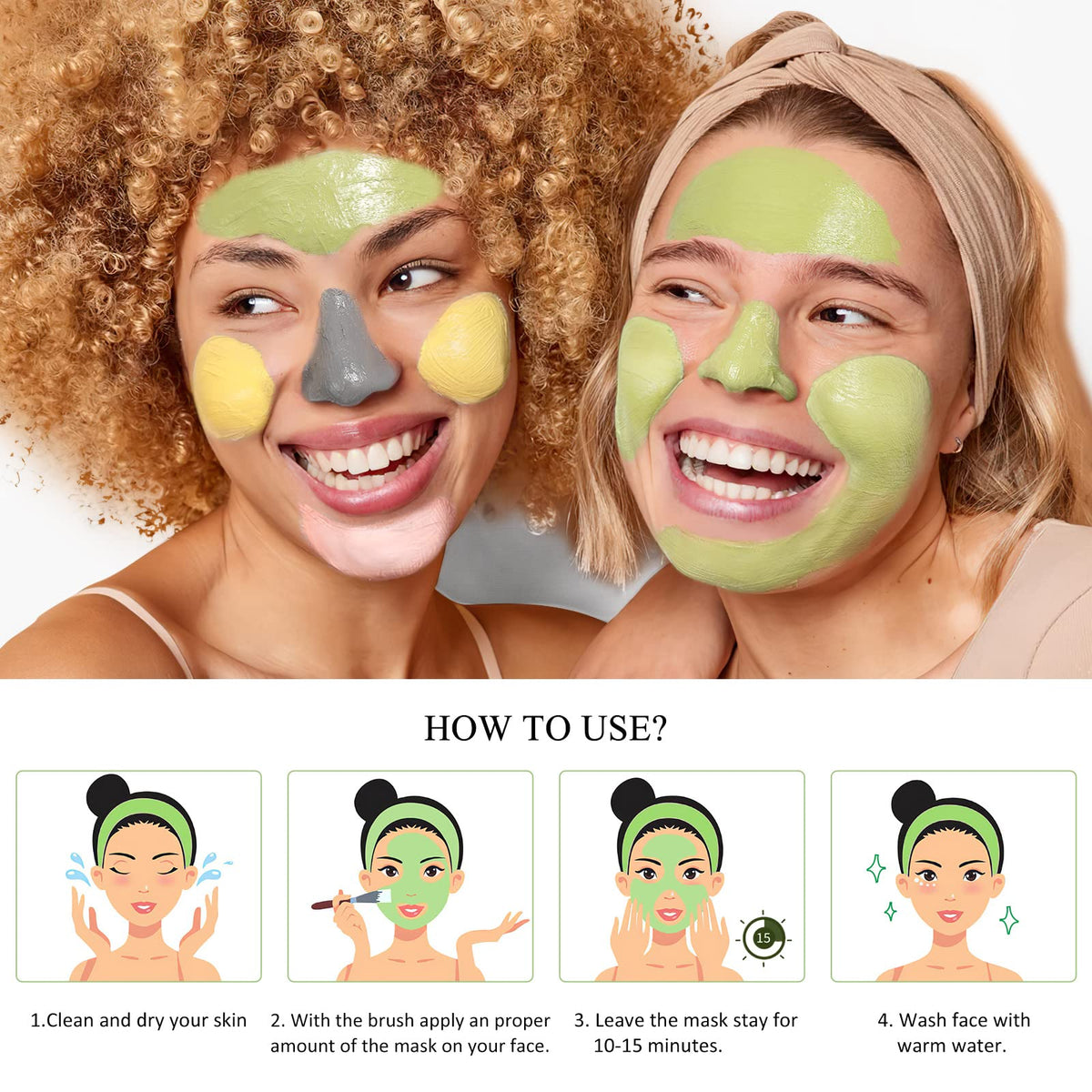 Close-up of SHVYOG Turmeric Clay Mask texture