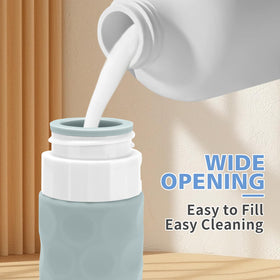 Close-up of Silevoler travel bottle textured surface for grip