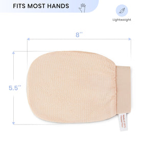 Close-up of SimpleField Korean Exfoliating Mitt texture