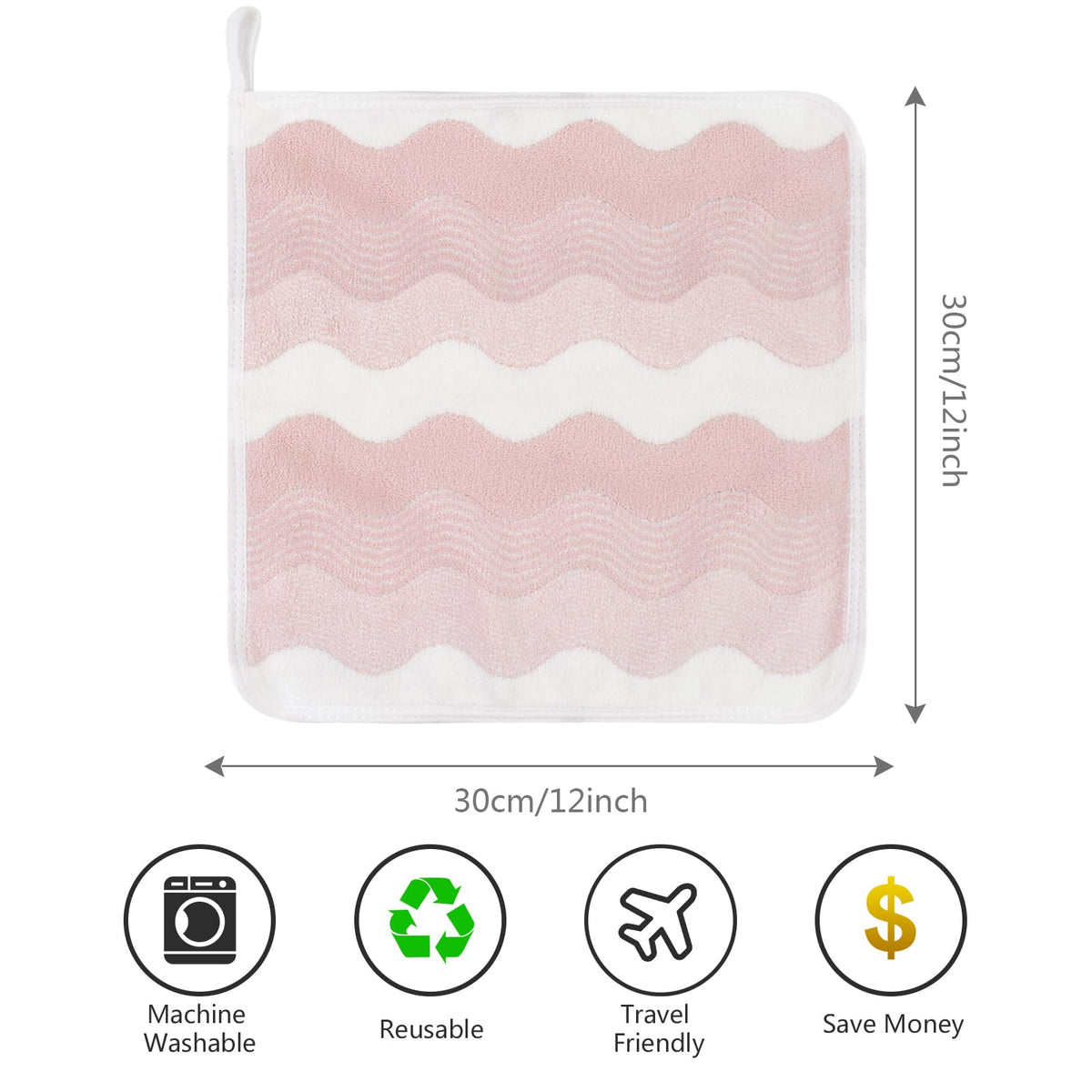 Close-up of SINLAND face towel texture