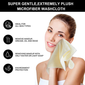 Close-up of SINLAND Microfiber Facial Cloths showing soft material