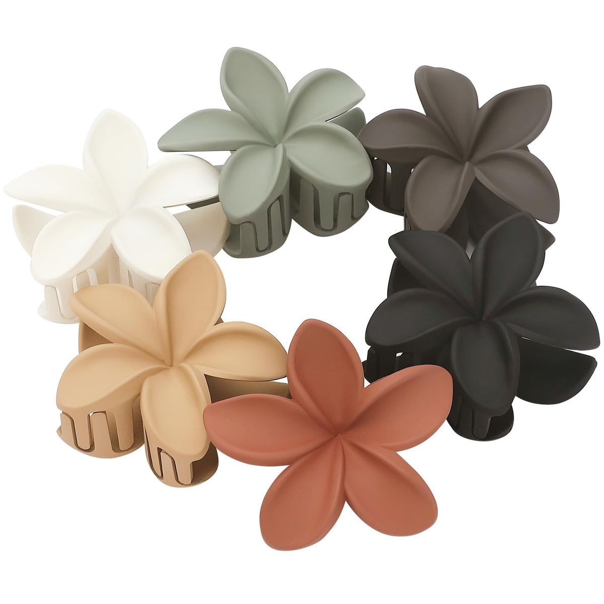 Close-up of Sisiaipu Flower Claw Clip in Black