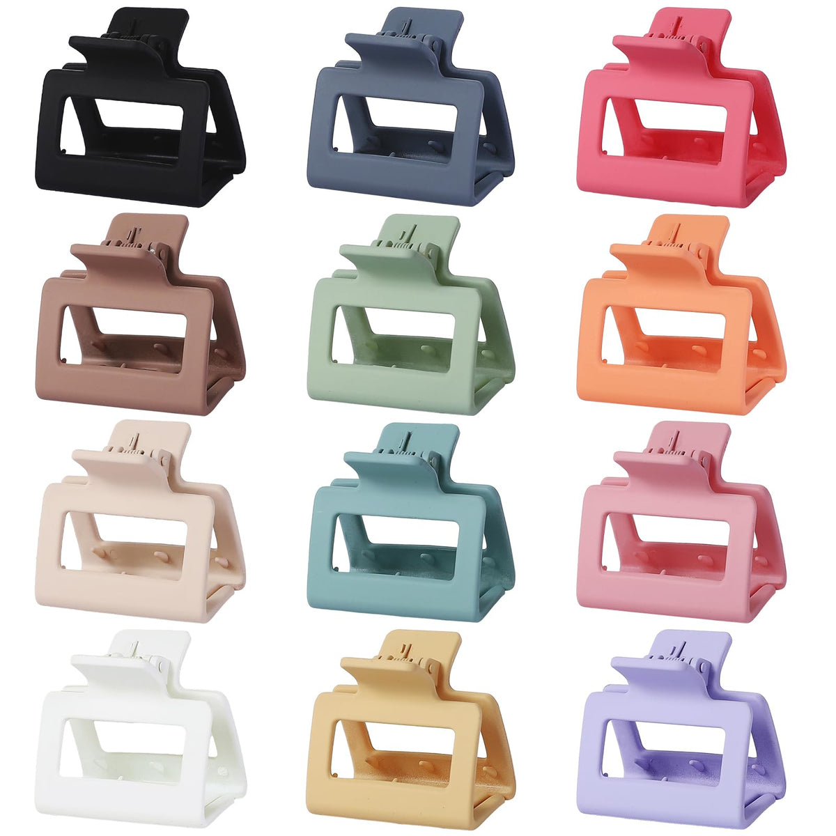 Close-up of Sisiaipu hair claw clips showing matte texture