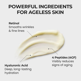 Close-up of SKIN & LAB Retinol Lifting Roller Cream texture