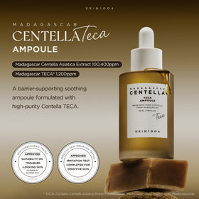 Close-up of SKIN1004 Madagascar Centella TECA Ampoule dropper