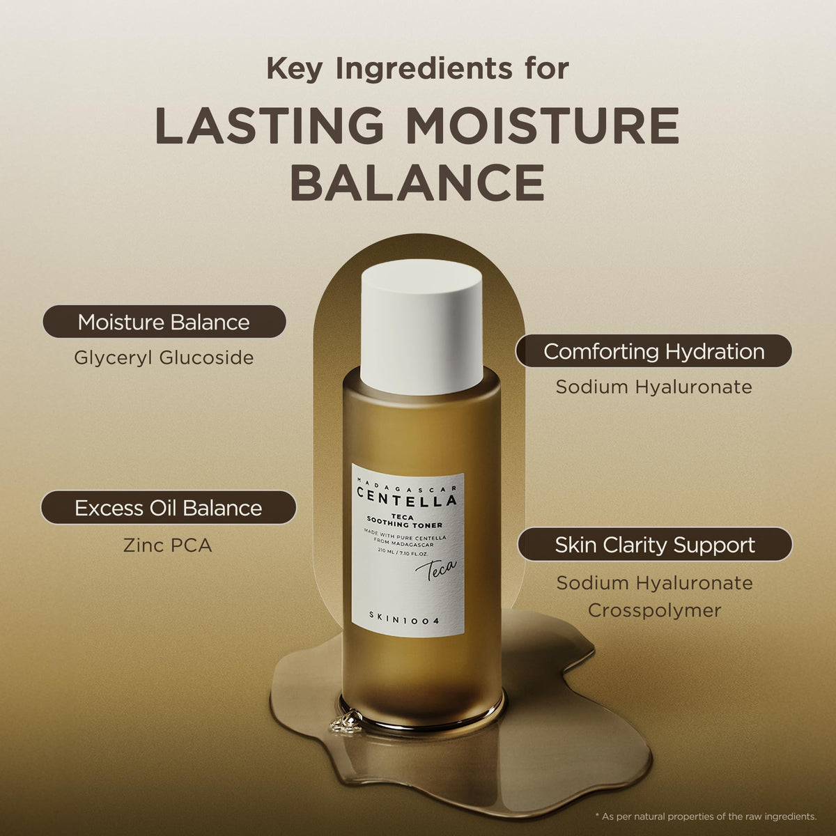 Close-up of SKIN1004 Madagascar Centella TECA Soothing Toner texture