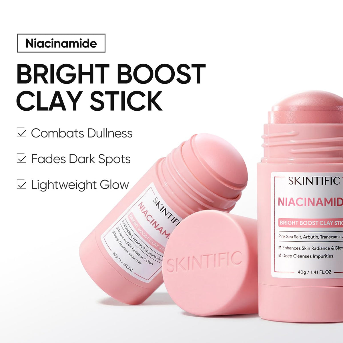 Close-up of SKINTIFIC Bright support Face Mask Stick texture