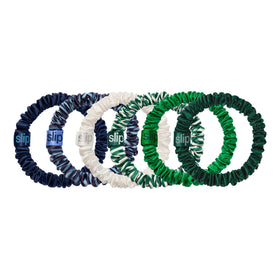 Close-up of SLIP Silk Hair Ties showing texture