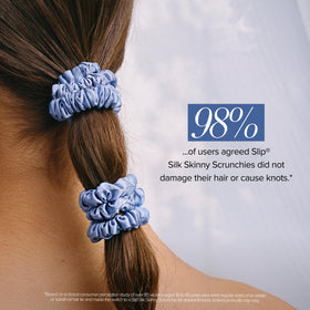 Close-up of SLIP silk scrunchie showing texture