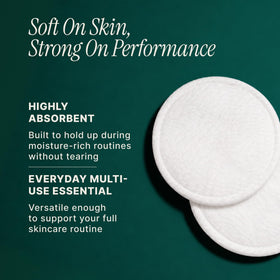 Close-up of SOULSATION Organic Cotton Rounds showing texture