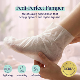 Close-up of SpaLife Moisturizing Foot Sockies showing texture