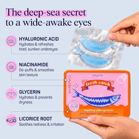 Close-up of SpaLife under eye patch with niacinamide