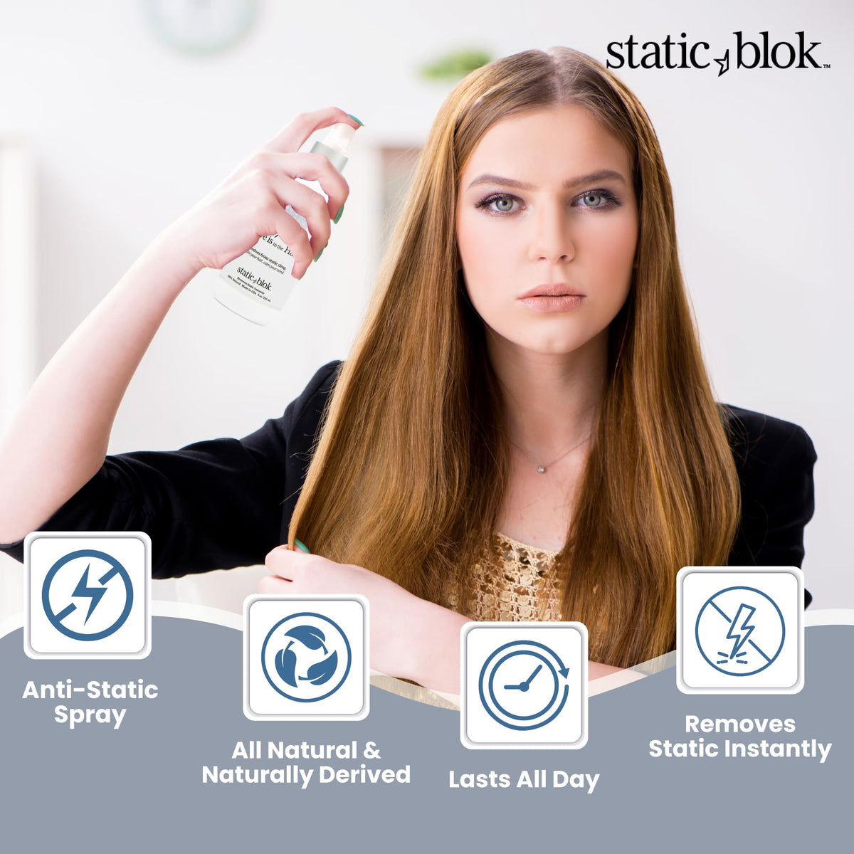 Close-up of Static Blok Anti-Static Spray nozzle
