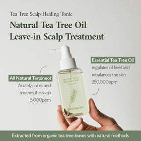 Close-up of STEAMBASE Tea Tree Scalp Healing Tonic spray nozzle