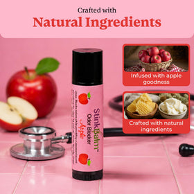 Close-up of StinkBalm Odor Blocker Apple Scent balm