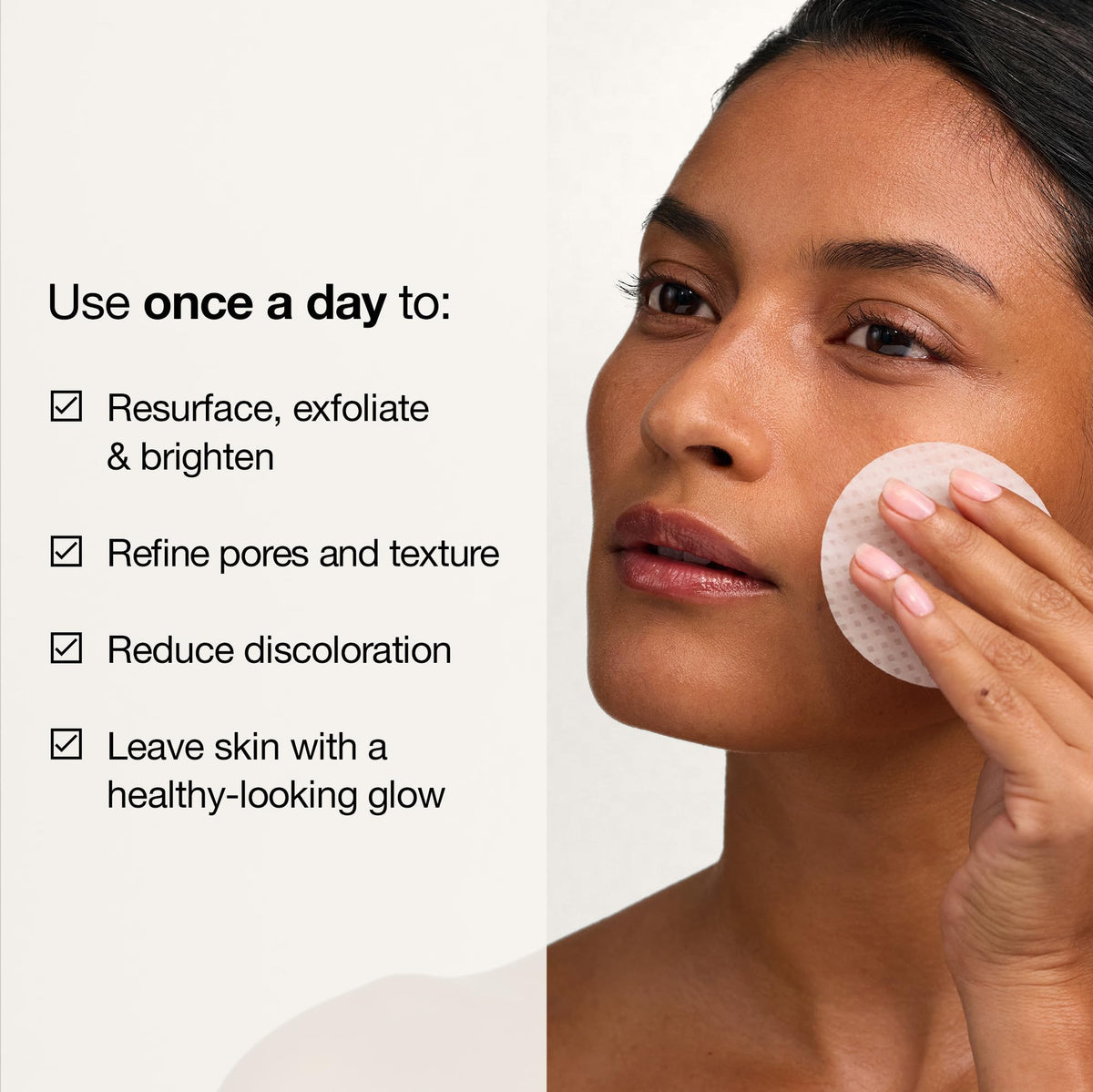 Close-up of StriVectin Daily Reveal Exfoliating Face Pads inside container