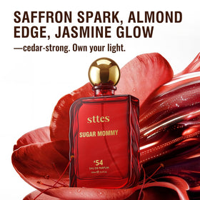 Close-up of Sttes Sugar Mommy #54 perfume bottle
