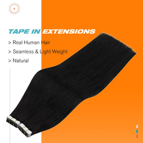 Close-up of Sunny Hair Tape in Extensions showing adhesive