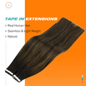 Close-up of Sunny Hair Tape in Hair Extensions adhesive tape