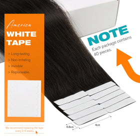 Close-up of Sunny Hair Tape in Hair Extensions adhesive tape