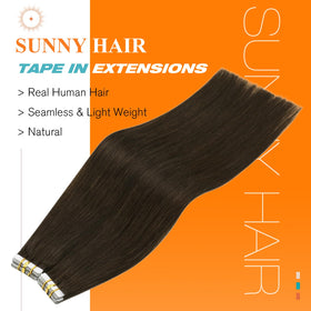 Close-up of Sunny Hair Tape in Hair Extensions showing texture