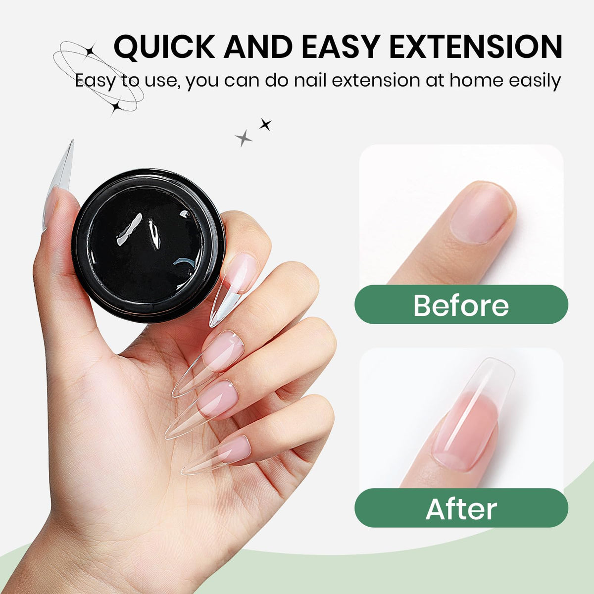 Close-up of SUPWEE 3D Gel Nail Art texture
