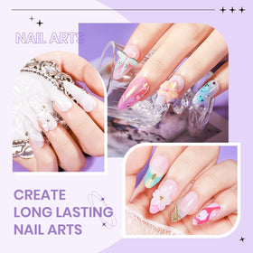 Close-up of SUPWEE 3D Sculpting Gel in use on nails