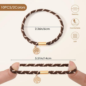 Close-up of SYGY hair tie bracelet in stylish design