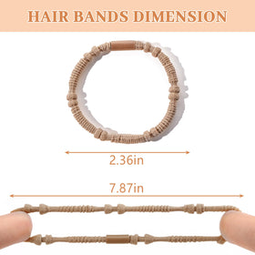 Close-up of SYGY hair ties showing durability and texture