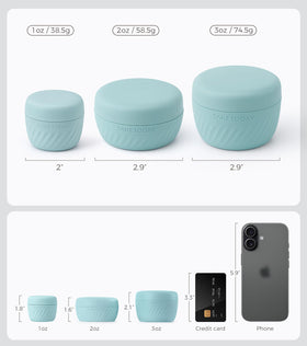Close-up of TakeToday Travel Container lid and interior