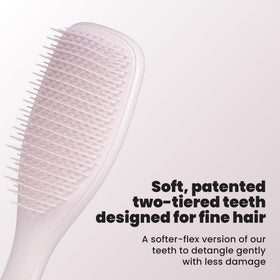 Close-up of TANGLE TEEZER Fine Ultimate Detangler Brush teeth