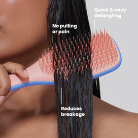 Close-up of TANGLE TEEZER Ultimate Detangler Brush teeth